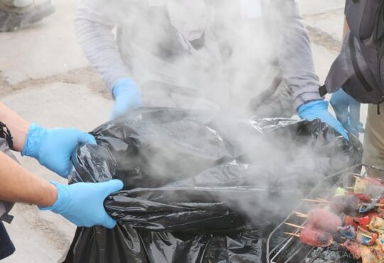 Decomisan carnes y parrillas que se vendían en Carnaval Con la Fuerza del Sol