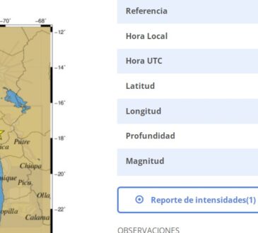 Sismo magnitud 5 en Arica y Tacna