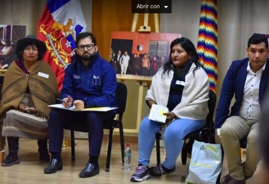 Mujeres indígenas líderes de la región dialogaron con el Presidente Boric