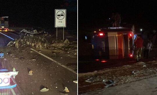 Choque y volcamiento de Pullman que viajaba a Arica: 2 muertos y 10 heridos