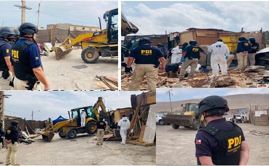 PDI encontró dos víctimas de homicidio en Cerro Chuño