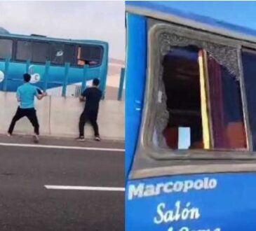 Repudio total por ataque en Iquique a bus que trasladaba a hinchas de San Marcos