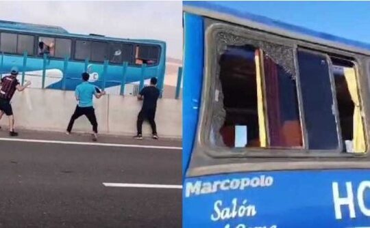Repudio total por ataque en Iquique a bus que trasladaba a hinchas de San Marcos