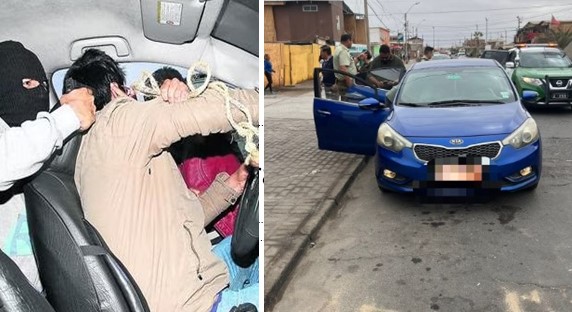 OS-9 detuvo a mujer con amplio prontuario a bordo de un taxi recién robado