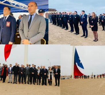 PDI Arica izó la Gran Bandera del Morro por los 90 años de la institución