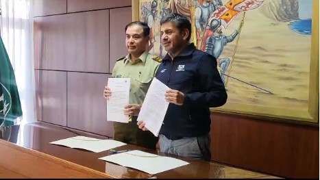 Ya es realidad el convenio de trabajo conjunto de Carabineros y la Municipalidad   