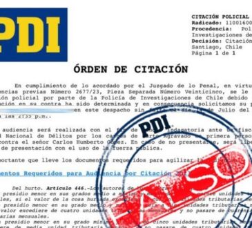 La PDI alerta a la comunidad sobre falsos correos de citaciones