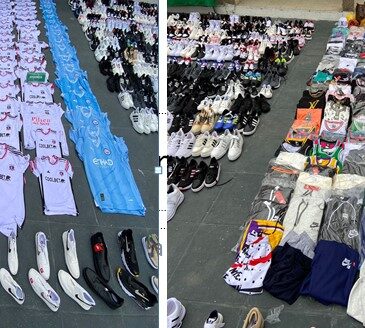 Carabineros decomisó más de 85 millones en poleras y zapatillas falsificadas