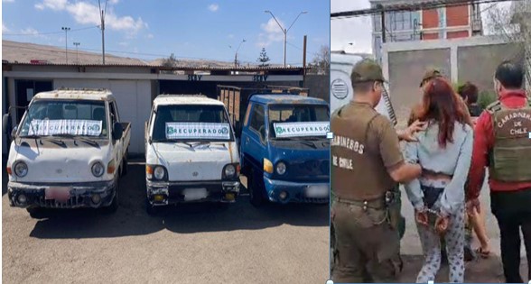 Carabineros como un rayo recuperó tres camionetas y capturó a los autores en la misma madrugada