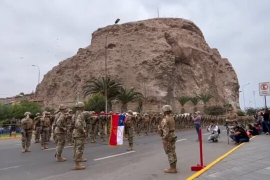 Más de 400 efectivos cumplieron el Juramento la Bandera al pie del Morro