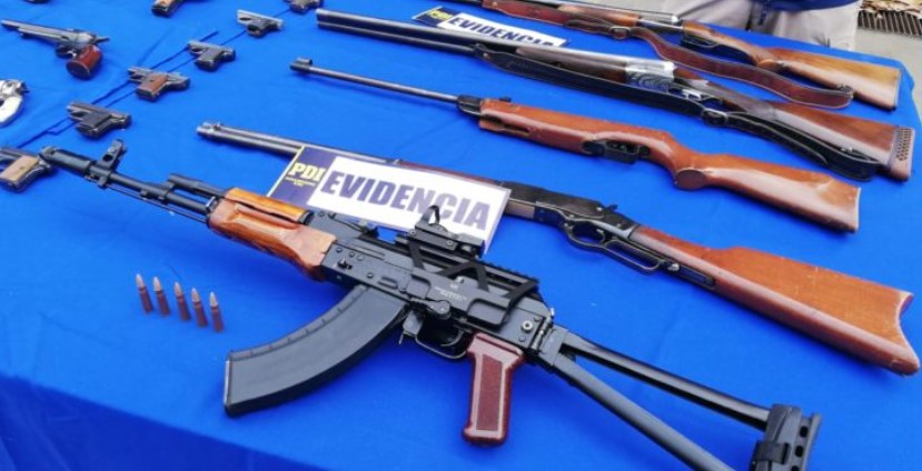 Arica lidera incautación de armas en balance del plan “Calles Sin Violencia”