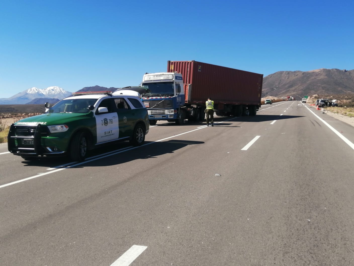 Dos muertos en triple choque en ruta 11 CH al llegar a Putre
