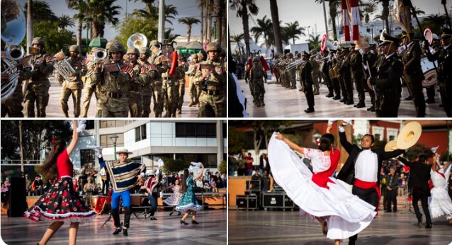 Tradicional saludo de Fiestas Patrias a Chile entregó delegación militar de Tacna