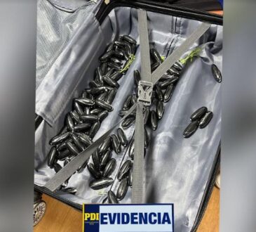 Presa extranjera que no se tragó 118 ovoides con cocaína y los llevaba en el bolso de mano