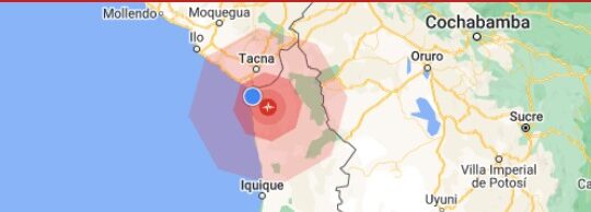 Sismo magnitud 4.2 en Arica