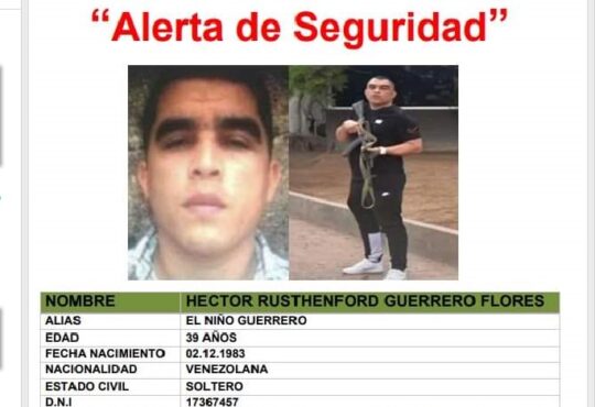 Alerta en Arica por presencia del prófugo “Niño Guerrero” líder del Tren Aragua