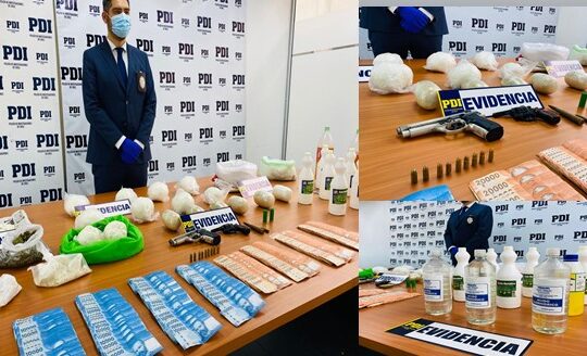 Como en los viejos tiempos de Arica: PDI desarticula laboratorio con más de 270 mil dosis  