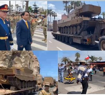 Masiva presencia de la comunidad ariqueña en la Parada Militar 2023