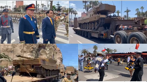 Masiva presencia de la comunidad ariqueña en la Parada Militar 2023