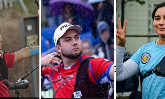 Trío de Arco de la región Arica y Parinacota presente en #Santiago2023