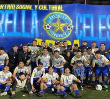 Estrella Celeste campeón invicto en la AFA y con goleada 9 a 1 