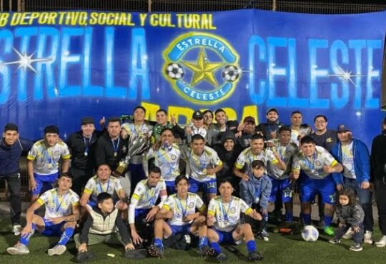 Estrella Celeste campeón invicto en la AFA y con goleada 9 a 1 