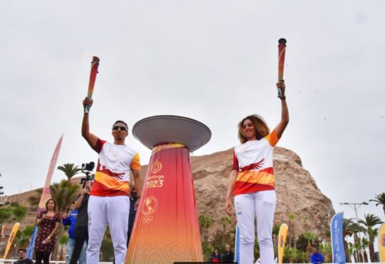 Llama de los Panamericanos recorrió las calles de Arica