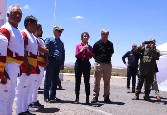 Carolina Tohá y Harold Mayne Nicholls desde Visviri iniciaron los Panamericanos