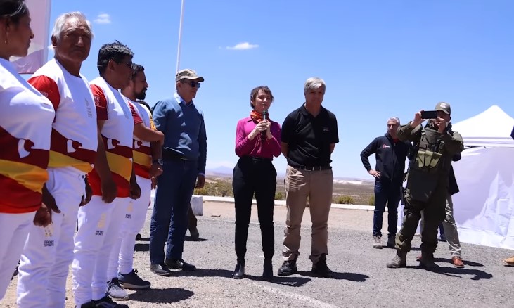 Carolina Tohá y Harold Mayne Nicholls desde Visviri iniciaron los Panamericanos