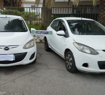 Extranjeros capturados en Poconchile con dos Mazda Demio robados en la madrugada