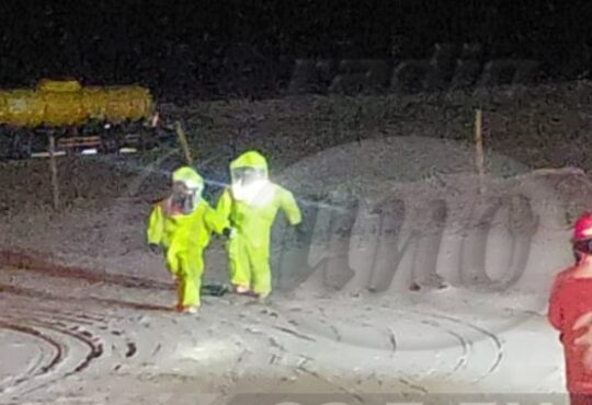 Derrame de ácido enciende alerta en Complejo Fronterizo Santa Rosa