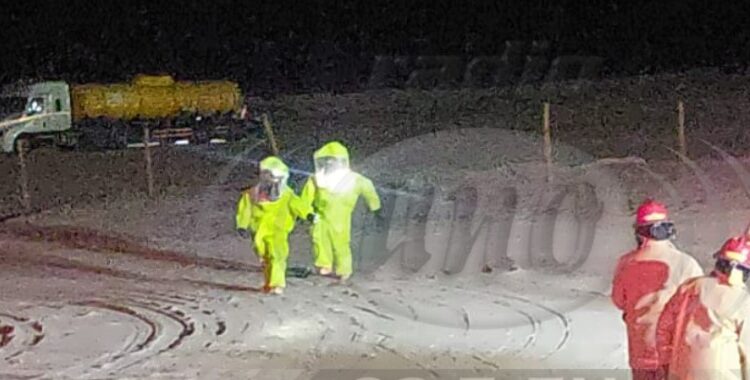 Derrame de ácido enciende alerta en Complejo Fronterizo Santa Rosa