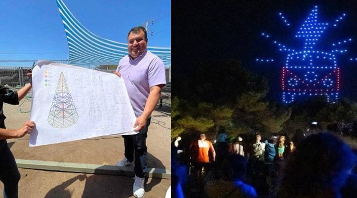 Gigantesco Árbol Navideño bien estructurado se encenderá el domingo 3 en sector Plaza Colón