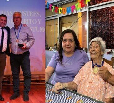 El nuevo Hijo Ilustre Osvaldo “Arica” Hurtado dedicó el nombramiento a su madre Olga y a su esposa Irene