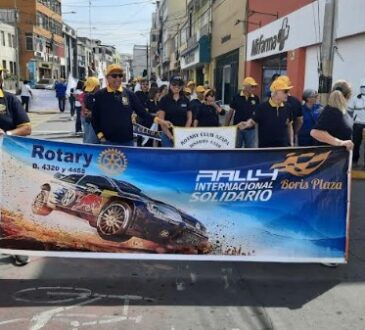 Clubes rotarios ariqueños participaron en el Rally Internacional Solidario Boris Plaza en Tacna