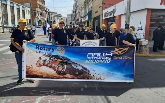 Clubes rotarios ariqueños participaron en el Rally Internacional Solidario Boris Plaza en Tacna