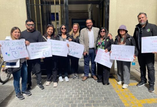 Ministro de Educación Nicolás Cataldo apoyó a funcionarios y profesores del Arica College