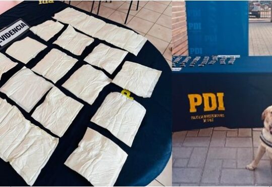 Adosados al cuerpo dos mujeres llevaban a Santiago 10 kilos en ketamina