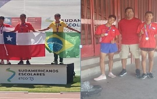 Arica hizo historia con marchistas en el Sudamericano Escolar de Santiago 2023