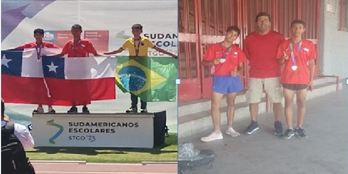 Arica hizo historia con marchistas en el Sudamericano Escolar de Santiago 2023