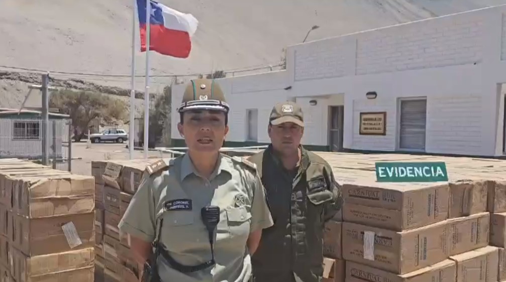Carabineros incautó 720 millones de pesos en contrabando de cigarrillos