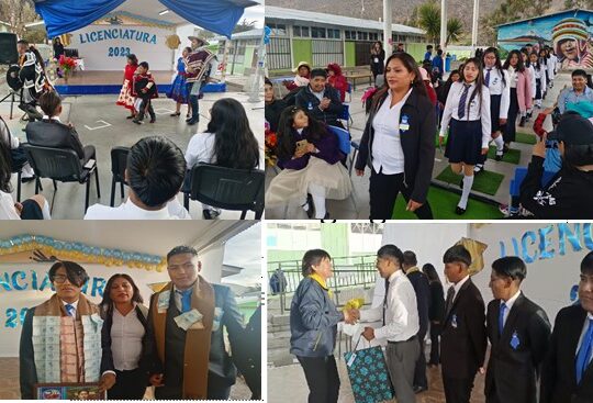 Gran acontecimiento la licenciatura del Cuarto Medio del Liceo Técnico Profesional de Putre
