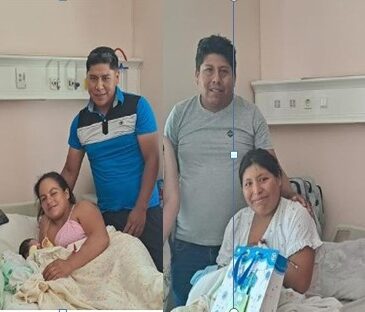 Un niño y una niña fueron los primeros nacidos el 2024