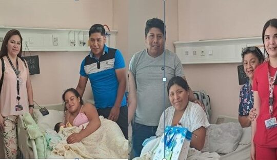 Un niño y una niña fueron los primeros nacidos el 2024