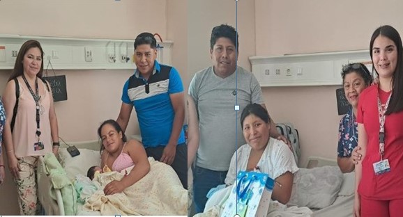 Un niño y una niña fueron los primeros nacidos el 2024