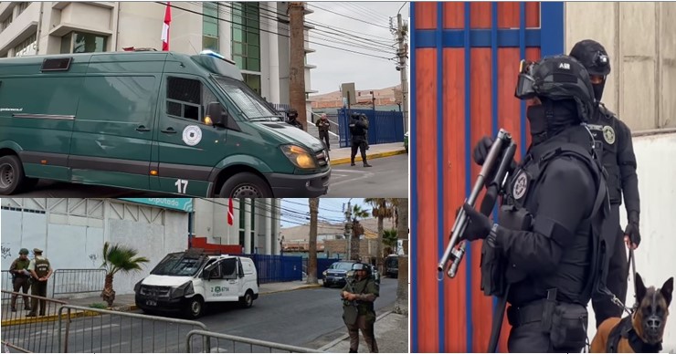 Fiscalía presenta sus pruebas contra Los Gallegos en medio de inéditas medidas de seguridad