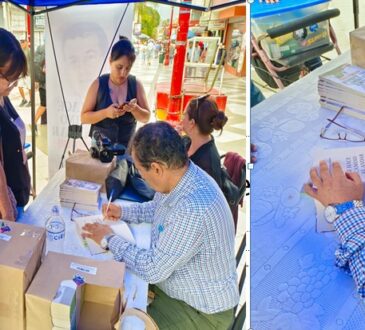 Iván Paredes entregó su libro en 21 de Mayo