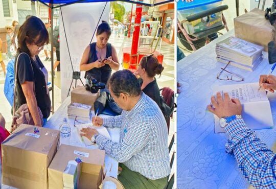 Iván Paredes entregó su libro en 21 de Mayo