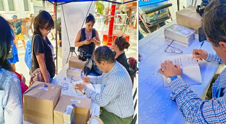 Iván Paredes entregó su libro en 21 de Mayo