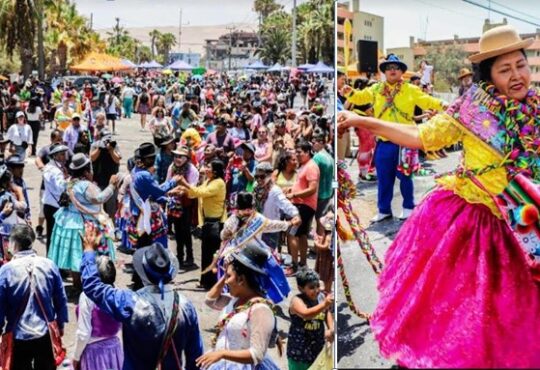 Masiva celebración del Martes de Ch´alla en Arica